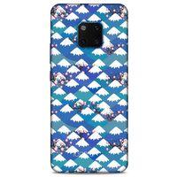 Huawei Mate 20 Pro Kılıf Pastel Renkler (16) Kalın Kılıf Yeşil Mavi