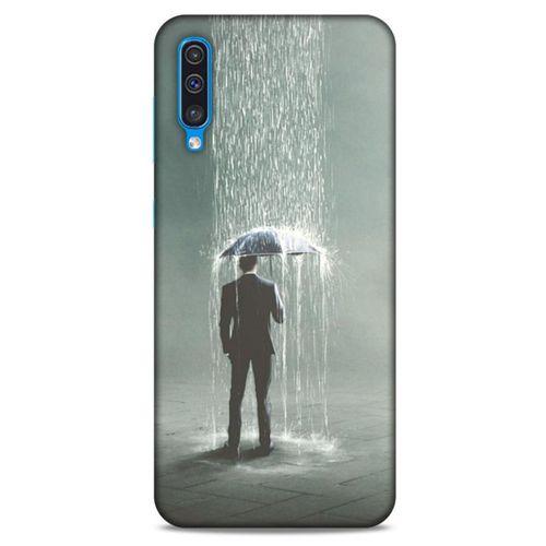 Samsung Galaxy A30s Kılıf Depresyon (49) Ultra Silikon Kılıf Sarı Yeşil