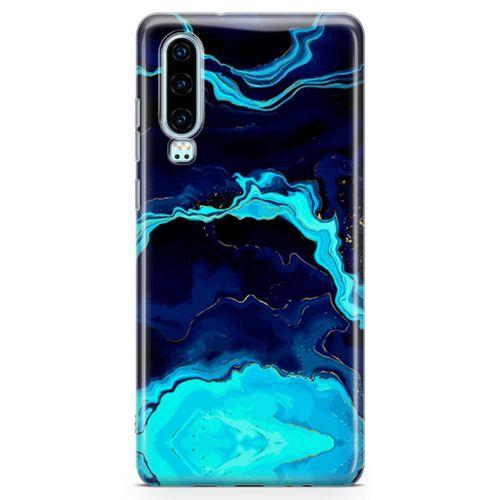 Huawei P30 Kılıf Premium Mermer Arka Kapak Koruma Desenli Full Koruyucu