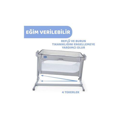 Chicco Next2Me Magic Anne Yanı Beşik Cool Grey