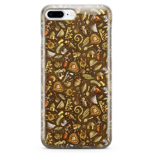 Apple iPhone 7 Plus Kılıf Maskeli Balo Doodle Arka Kapak Koruma Desenli Full Koruyucu