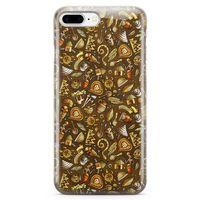 Apple iPhone 7 Plus Kılıf Maskeli Balo Doodle Arka Kapak Koruma Desenli Full Koruyucu