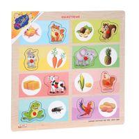 Çocuk ONY-360-361 Onyıl, Ahşap Tutmalı Eşleştirme - Hangi Hayvan Ne Yer