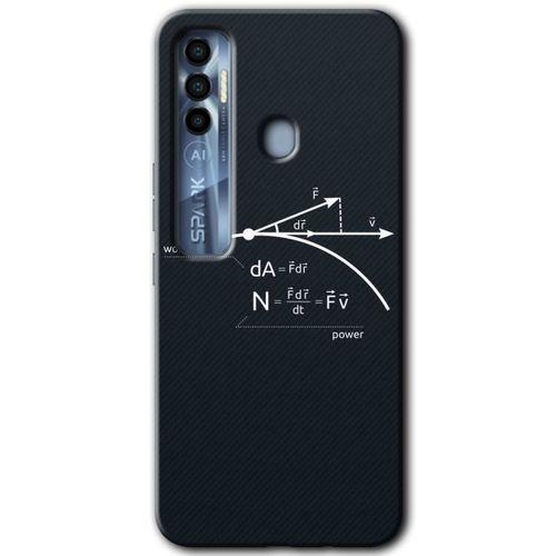 Tecno Spark 7 Pro Kılıf HD Desen Baskılı Arka Kapak - Work Formül