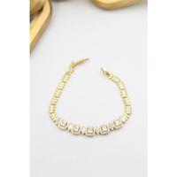 Taşlı Xuping Bileklik - Altın