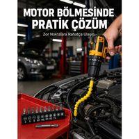 12 Parça Vidalama Uç Seti Akrobat Tasarım Dayanıklı Metal Yeni Nesil
