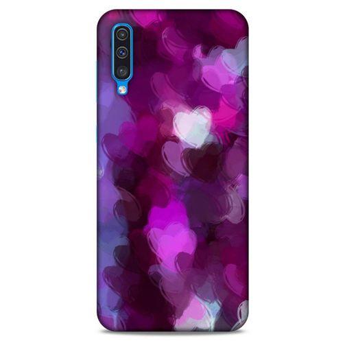 Samsung Galaxy A30s Uyumlu Kılıf Mor Delisi (42) Rugged Armor Kılıf Kalp