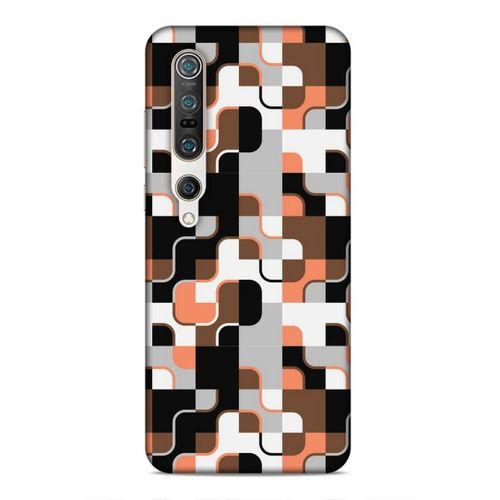 Xiaomi Mi 10 Pro Uyumlu Kılıf Insomnia (47) Crystal Flex Kılıf Siyah Portakal