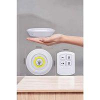 Led Lamba 3'lü Uzaktan Kumandalı Yapışkanlı Beyaz Işık