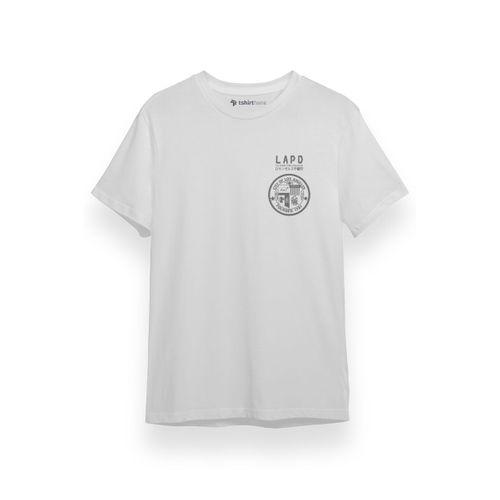 Blade Runner LAPD 2049 Logo Beyaz Kısa kol Erkek Tshirt