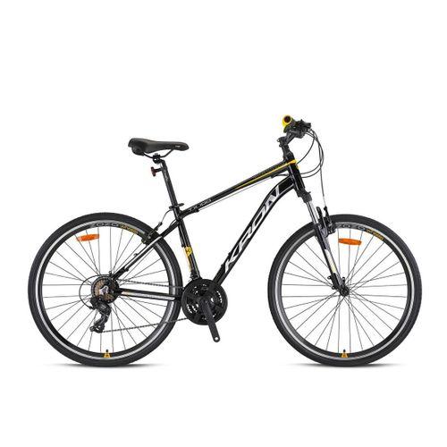Kron TX100 28 Jant Trekking Bisiklet Siyah-Gri/Sarı 46 cm