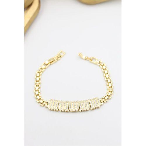 Taşlı Xuping Bileklik - Altın