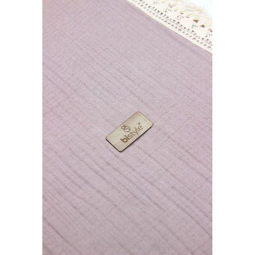 Bistyle Bistyle Organik Müslin 80x90 Fistolu Battaniye 70112 Antrasit