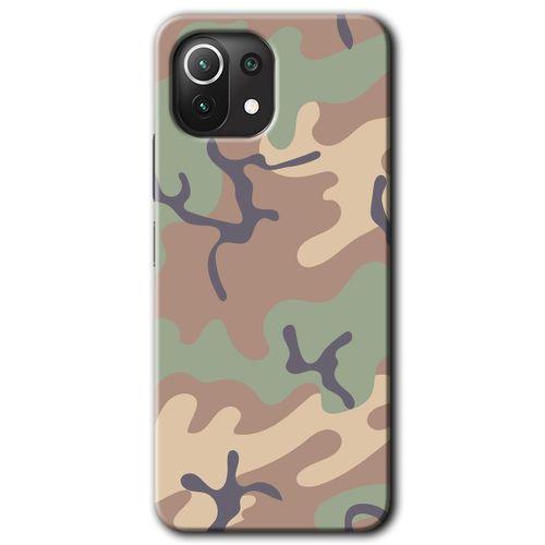 Xiaomi Mi 11 Kılıf HD Desen Baskılı Arka Kapak - Kamuflaj 29 + Kırılmaz Cam