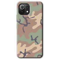 Xiaomi Mi 11 Kılıf HD Desen Baskılı Arka Kapak - Kamuflaj 29 + Kırılmaz Cam