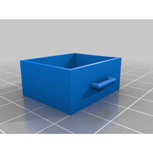 Bebek Evi 1/12 Minyatür Komodin 3 Çekmeceli Şifonyer 3D Baskı (Bu ürün Sadece Plastik parçadır - Almadan Önce Soru Sorabilirsiniz)
