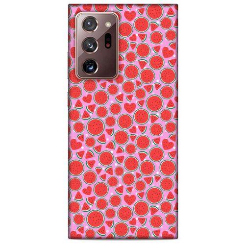 Samsung Galaxy Note 20 Ultra Uyumlu Kılıf Pembe Delisi (30) Silicone Case Karpuz