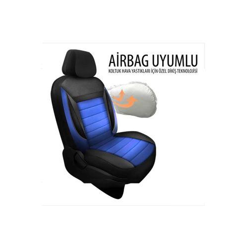 Alfa Romeo 75 Uyumlu Sofya Serisi Tay Tüyü Lakos Koltuk Kılıfı Mavi