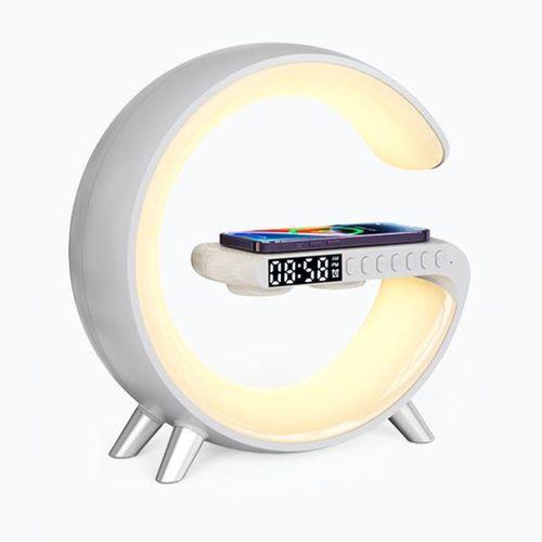 Zhltools 15W Kablosuz Şarj Standlı Bluetooth hoparlör RGB Gece Lambası