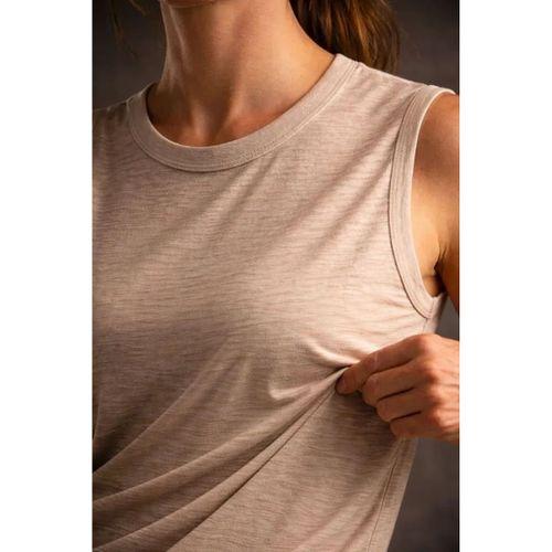 Flamlı Kumaş Sıfır Kolsuz Atlet Basic Spor Üst, Günlük Ve Fitness Kullanımına Uygun - Taş