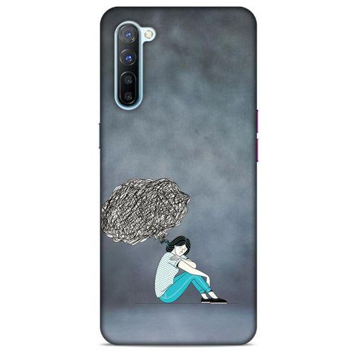 Oppo Reno 3 Kılıf Depresyon (5) Koruma Kabı Fuşya