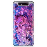 Samsung Galaxy A80 Kılıf Mat Pırlanta Arka Kapak Koruma Desenli Full Koruyucu