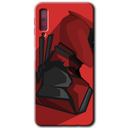 Galaxy A7 2018 Kılıf HD Desen Baskılı Arka Kapak - DeadPool