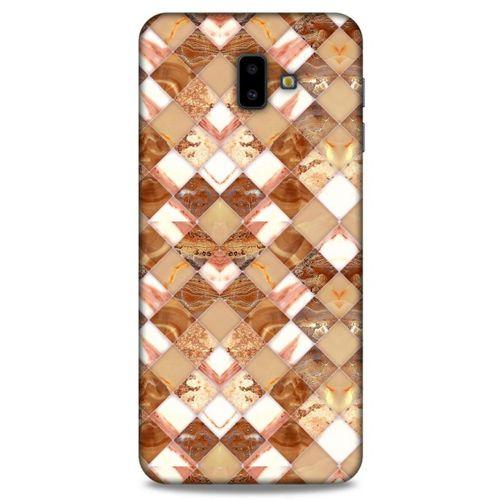 Mermer Desenli (24) Tema Darbe Emici Kılıf Kestane Samsung Galaxy J6 Plus Kılıf