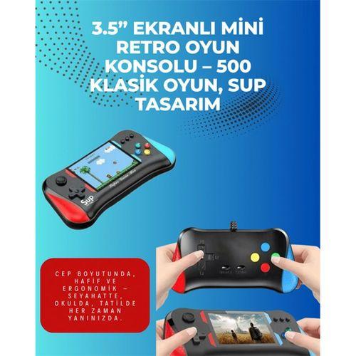 500 Retro Oyunlu Taşınabilir El Konsolu – X7m Modeli