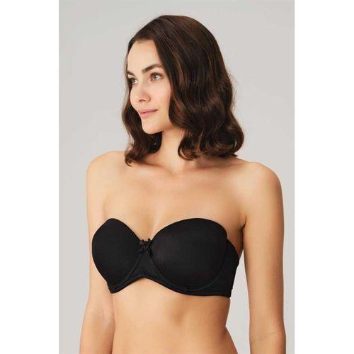 Kadın Balenli Desteksiz Dolgusuz Askısız Straplez Yumuşak Süngerli Günlük Klasik T-shirt Sütyeni