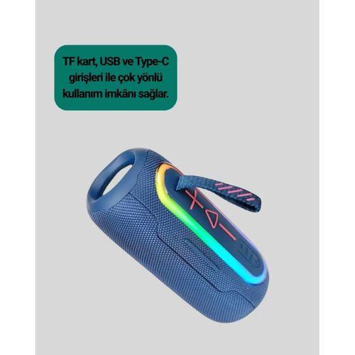 Taşınabilir Bluetooth Hoparlör Kırmızı Ip67 Su Geçirmez