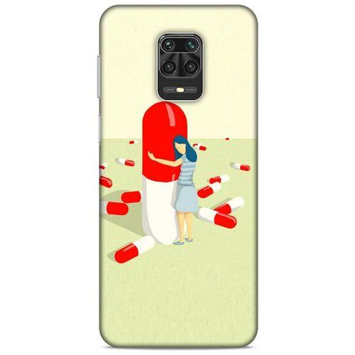 Xiaomi Redmi Note 9S Kılıf Depresyon (19) Kılıfları Kahve Turuncu
