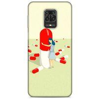 Xiaomi Redmi Note 9S Kılıf Depresyon (19) Kılıfları Kahve Turuncu