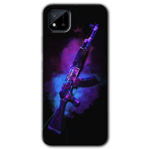 MRCİLETİSİM Realme C11 Kılıf HD Desen Baskılı Arka Kapak + Temperli Cam - AK