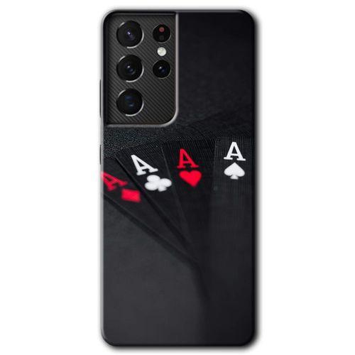 Samsung Galaxy S21 Ultra Kılıf HD Desen Baskılı Arka Kapak - Full As