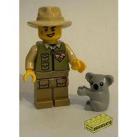 Orjinal Lego Minifigür Conservationist with Koala