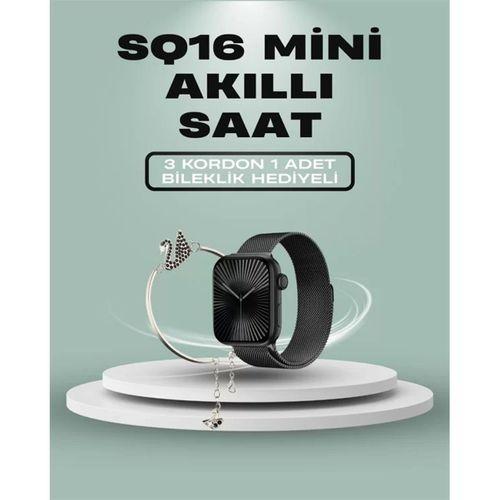 SQ-16 Mini Series 10 Akıllı Saat – 3 Kordon + Hediye Bileklik