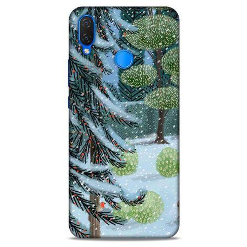 Huawei Psmart 2019 Kılıf Snowix (43) Thin Fit Kılıf Beyaz Yeşil