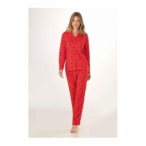 Eros Kadın Pijama Takımı Düğmeli 952