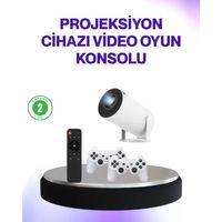 2.4g Kablosuz Destekli Oyun Ve Film Projeksiyonu Ev Kullanımı İçin