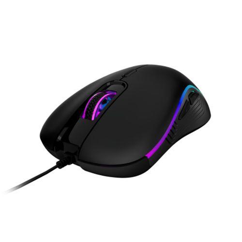 GAMDIAS AURA GS3, Çok Renkli Aydınlatma,  USB Kablolu, 6 Tuşlu, Gaming Mouse, 3600DPI, Siyah