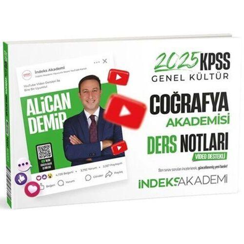 2025 KPSS Coğrafya Akademisi Video Ders Notları İndeks Akademi
