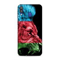 Samsung Galaxy M20 Uyumlu Kılıf Azarbaijan (24) Darbe Emici Kılıf Bayrak Aslan