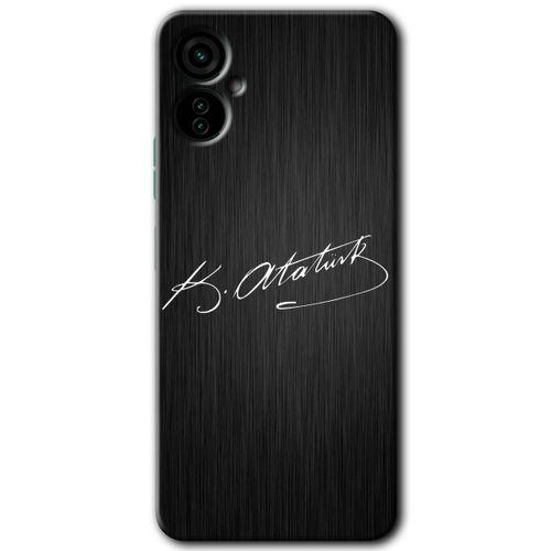 Tecno Camon 19 Neo Kılıf HD Desen Baskılı Arka Kapak - İmza Atatürk