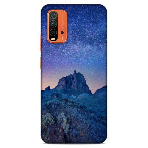 Lopard Xiaomi Redmi 9T Uyumlu Kılıf Gece'S (40) Fit Silikon Kılıf Mavi Gece