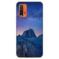 Lopard Xiaomi Redmi 9T Uyumlu Kılıf Gece'S (40) Fit Silikon Kılıf Mavi Gece