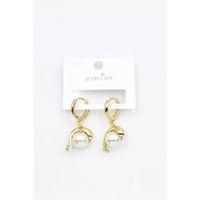 İncili Yunus Küpe - Altın