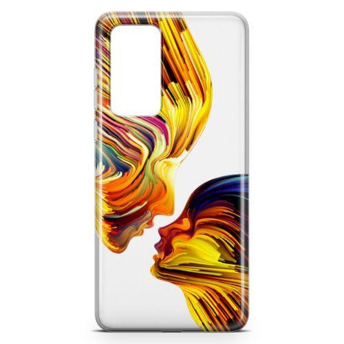 Huawei P40 Kılıf Yüzyüze Arka Kapak Koruma Desenli Full Koruyucu
