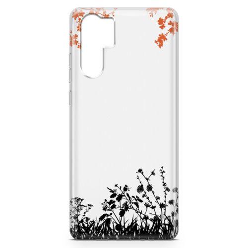 Huawei P30 Pro Kılıf Ot Bahçesi Arka Kapak Koruma Desenli Full Koruyucu