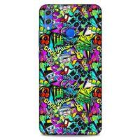 Graffitix (9) Desenli Silikon Kapak Huawei Honor 8x Kılıf